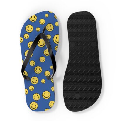 flip flops smiley blue