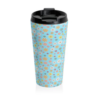 blue travel mug