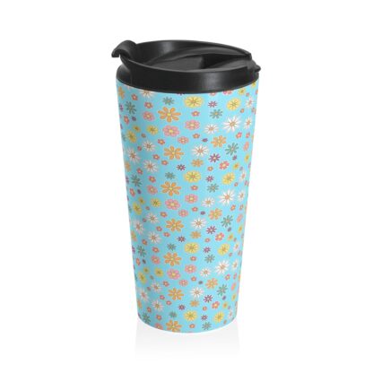 blue travel mug